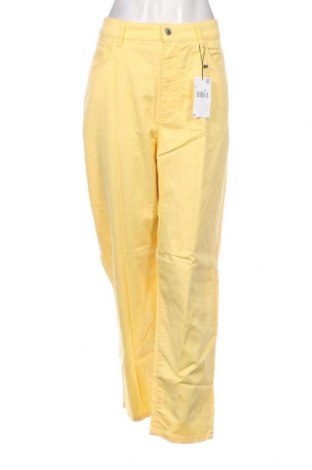 Дамски панталон Mango, Размер XL, Цвят Жълт, Цена 15,64 лв.