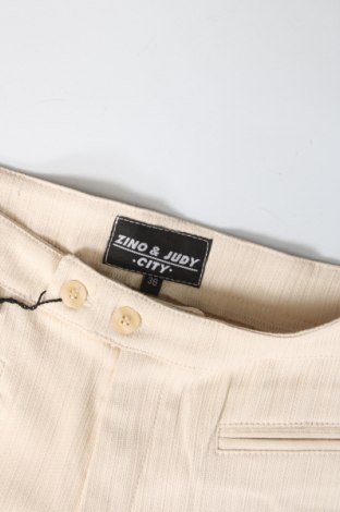 Pantaloni de femei Zino & Judy, Mărime XS, Culoare Bej, Preț 151,32 Lei