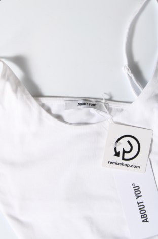 Γυναικείο αμάνικο μπλουζάκι About You, Μέγεθος S, Χρώμα Λευκό, Τιμή 13,92 €