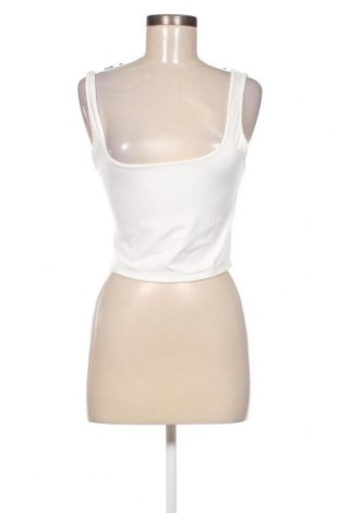 Γυναικείο αμάνικο μπλουζάκι Bershka, Μέγεθος M, Χρώμα Λευκό, Τιμή 8,66 €