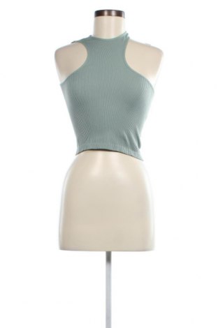 Γυναικείο αμάνικο μπλουζάκι Bershka, Μέγεθος L, Χρώμα Μπλέ, Τιμή 3,46 €