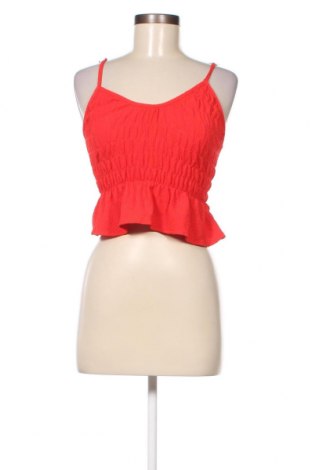 Γυναικείο αμάνικο μπλουζάκι Bershka, Μέγεθος S, Χρώμα Κόκκινο, Τιμή 3,46 €
