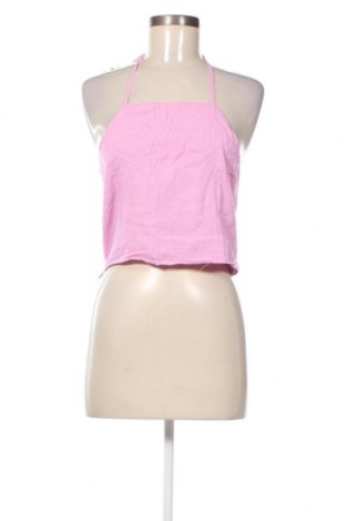 Γυναικείο αμάνικο μπλουζάκι Bershka, Μέγεθος L, Χρώμα Ρόζ , Τιμή 3,25 €