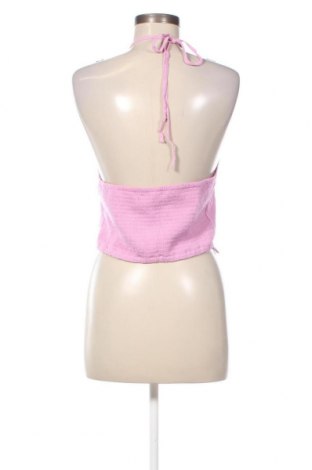 Γυναικείο αμάνικο μπλουζάκι Bershka, Μέγεθος L, Χρώμα Ρόζ , Τιμή 3,46 €