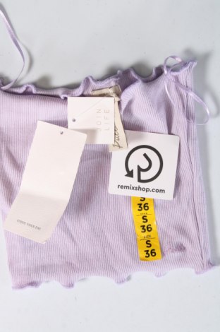 Γυναικείο αμάνικο μπλουζάκι Pull&Bear, Μέγεθος S, Χρώμα Βιολετί, Τιμή 3,25 €