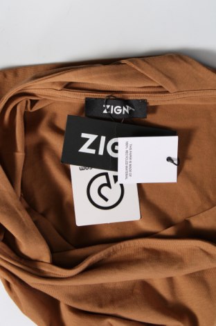 Γυναικείο αμάνικο μπλουζάκι Zign, Μέγεθος S, Χρώμα Καφέ, Τιμή 3,74 €