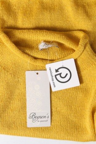 Damenpullover Boysen's, Größe S, Farbe Gelb, Preis 5,22 €