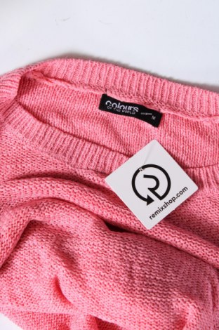Дамски пуловер Colours Of The World, Размер M, Цвят Розов, Цена 5,22 лв.