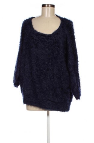 Γυναικείο πουλόβερ Jacqueline Riu, Μέγεθος L, Χρώμα Μπλέ, Τιμή 3,23 €