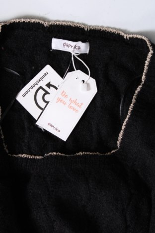 Дамски пуловер Paprika, Размер S, Цвят Черен, Цена 10,44 лв.