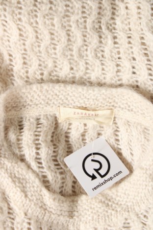 Γυναικείο πουλόβερ Zara Knitwear, Μέγεθος M, Χρώμα Εκρού, Τιμή 2,97 €
