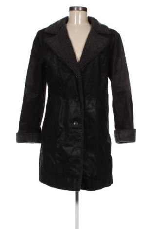 Дамско кожено яке, Размер S, Цвят Черен, Цена 48,15 лв.