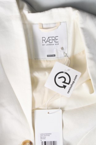 Γυναικείο σακάκι RAERE by Lorena Rae, Μέγεθος XS, Χρώμα Λευκό, Τιμή 63,36 €