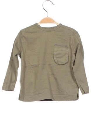 Bluză pentru copii Zara, Mărime 9-12m/ 74-80 cm, Culoare Verde, Preț 7,63 Lei