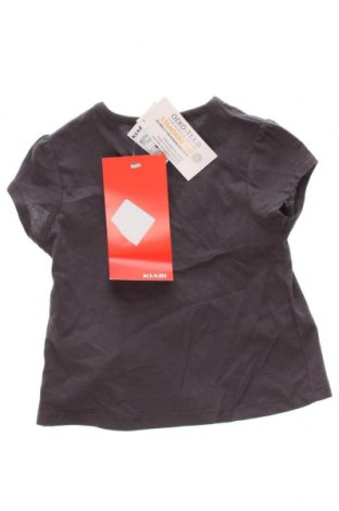 Kinder T-Shirt Kiabi, Größe 2-3m/ 56-62 cm, Farbe Grau, Preis 2,02 €