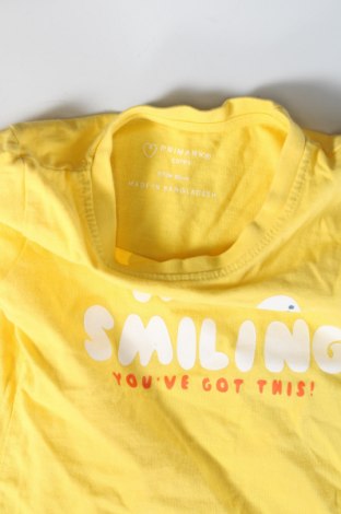 Детска тениска Primark, Размер 9-12m/ 74-80 см, Цвят Жълт, Цена 23,00 лв.