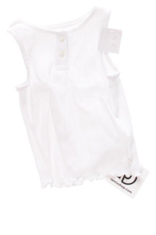 Μπλουζάκι αμάνικο παιδικό Kiabi, Μέγεθος 3-6m/ 62-68 εκ., Χρώμα Λευκό, Τιμή 3,28 €