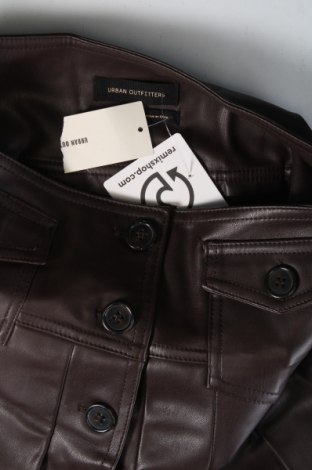 Lederrock Urban Outfitters, Größe XS, Farbe Braun, Preis 44,85 €