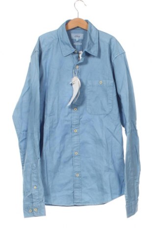 Ανδρικό πουκάμισο S.Oliver, Μέγεθος S, Χρώμα Μπλέ, Τιμή 4,45 €