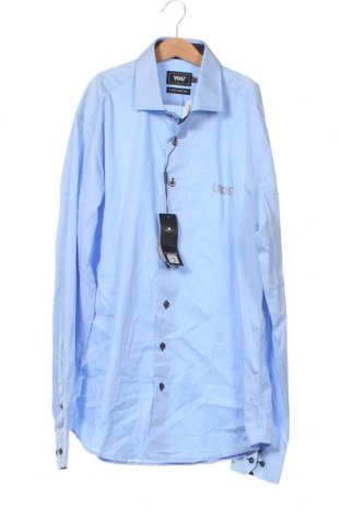 Ανδρικό πουκάμισο You, Μέγεθος L, Χρώμα Μπλέ, Τιμή 8,54 €