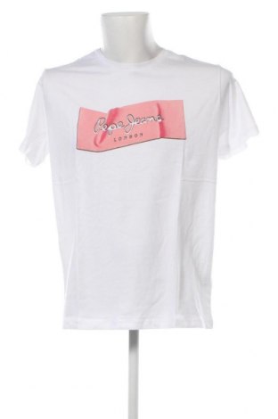 Herren T-Shirt Pepe Jeans, Größe L, Farbe Weiß, Preis € 26,80