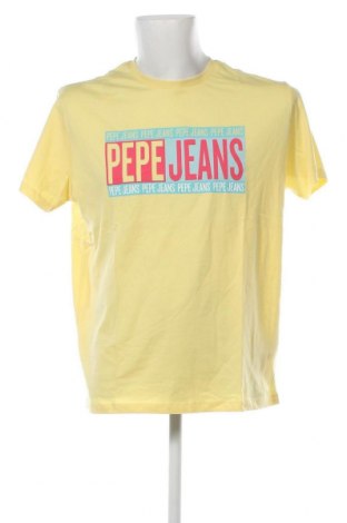 Herren T-Shirt Pepe Jeans, Größe L, Farbe Gelb, Preis 26,80 €