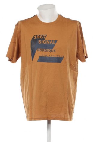 Ανδρικό t-shirt Signal, Μέγεθος XL, Χρώμα Κίτρινο, Τιμή 9,38 €