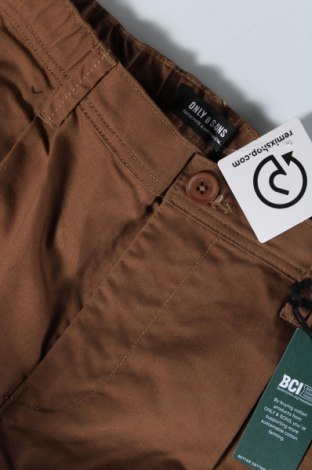 Pantaloni de bărbați Only & Sons, Mărime L, Culoare Maro, Preț 28,75 Lei