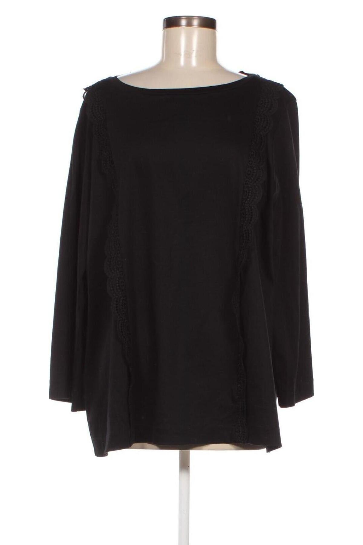 Дамска блуза Marina Sport by Marina Rinaldi, Размер XL, Цвят Черен, Цена 59,84 лв.