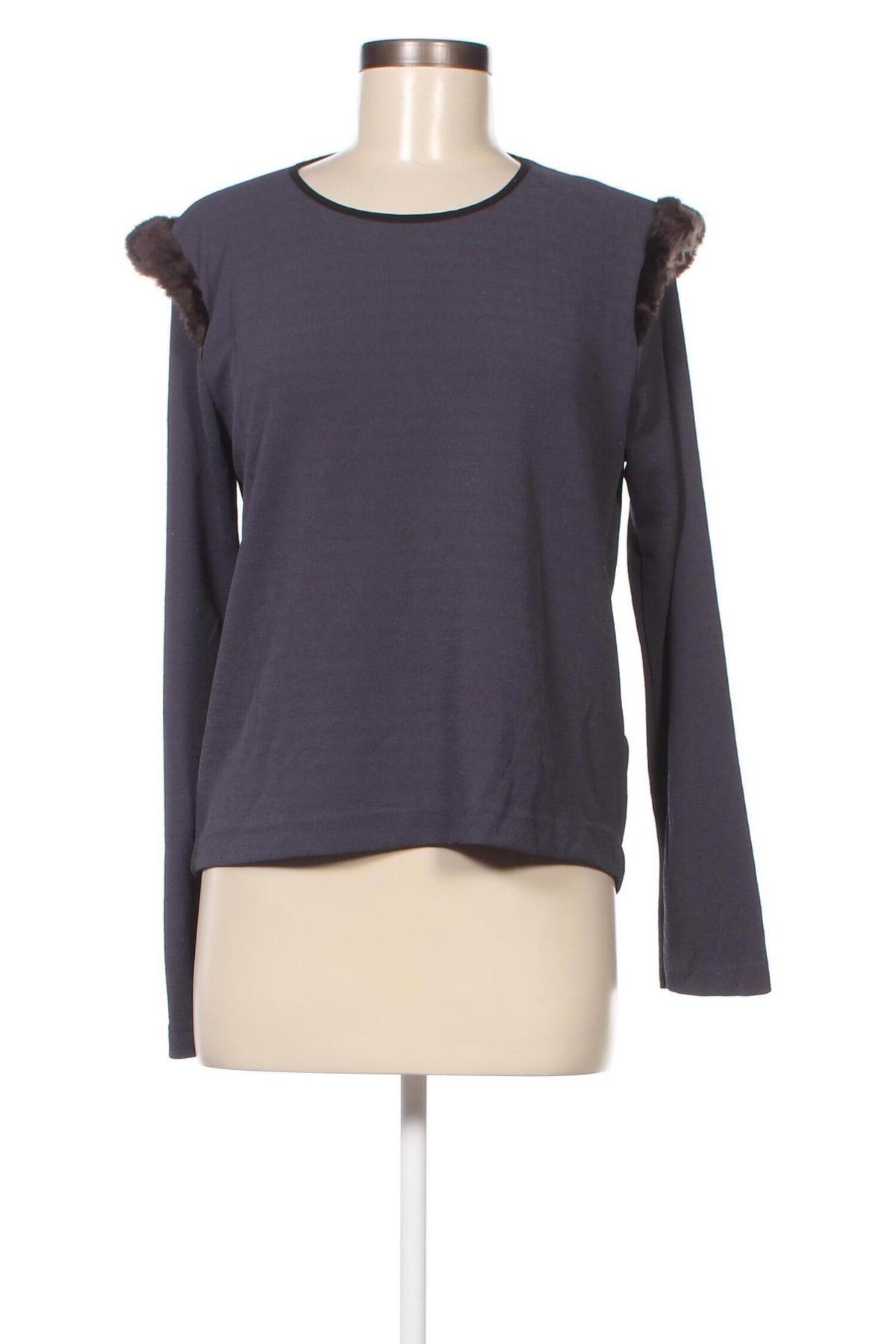 Дамска блуза Zara, Размер M, Цвят Сив, Цена 20,00 лв.
