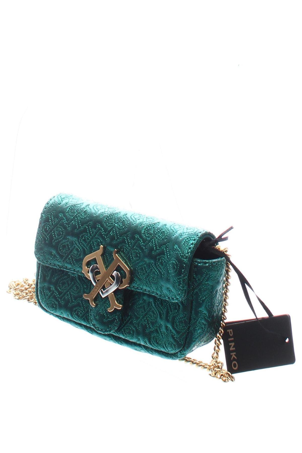 Дамска чанта Pinko, Цвят Зелен, Цена 198,00 лв.