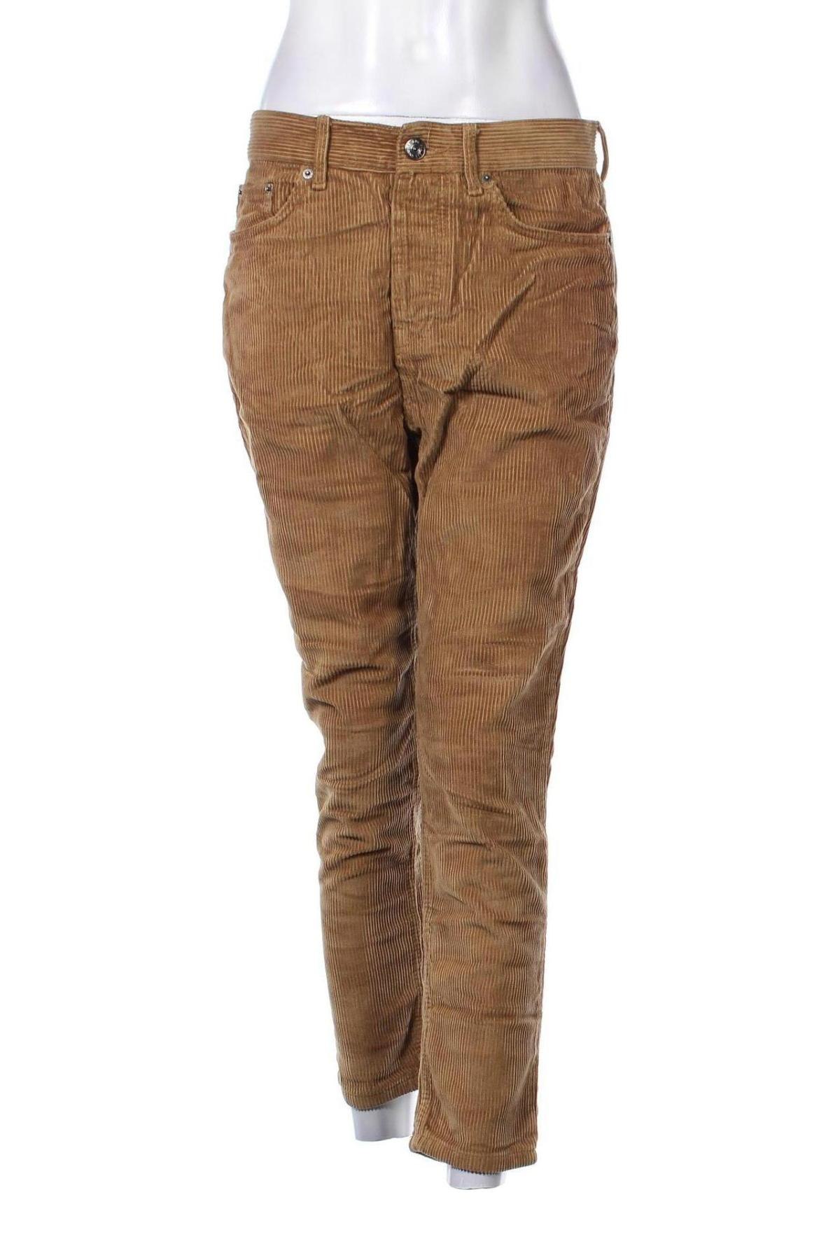 Pantaloni de velvet de femei BDG, Mărime M, Culoare Bej, Preț 12,40 Lei