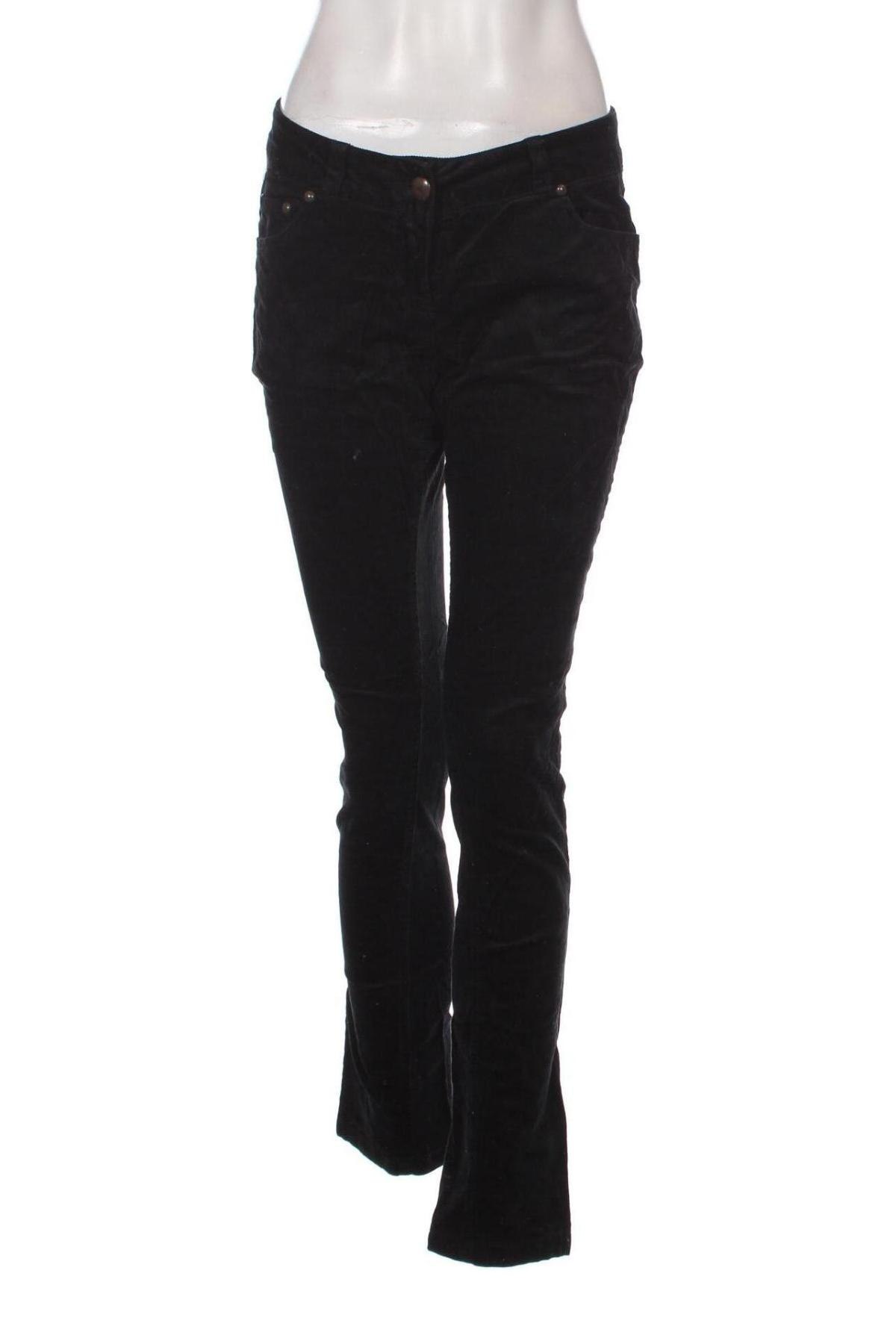 Γυναικείο κοτλέ παντελόνι Colours Of The World, Μέγεθος M, Χρώμα Μαύρο, Τιμή 17,94 €
