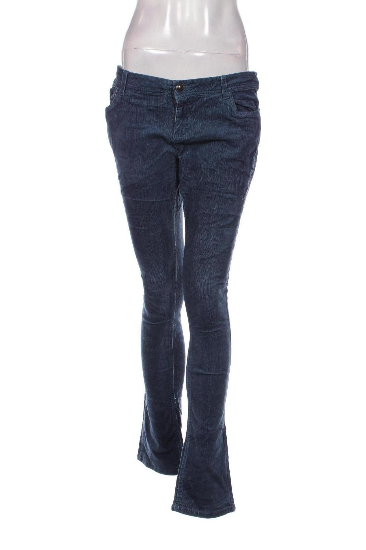 Pantaloni de velvet de femei Denim Co., Mărime L, Culoare Albastru, Preț 95,39 Lei