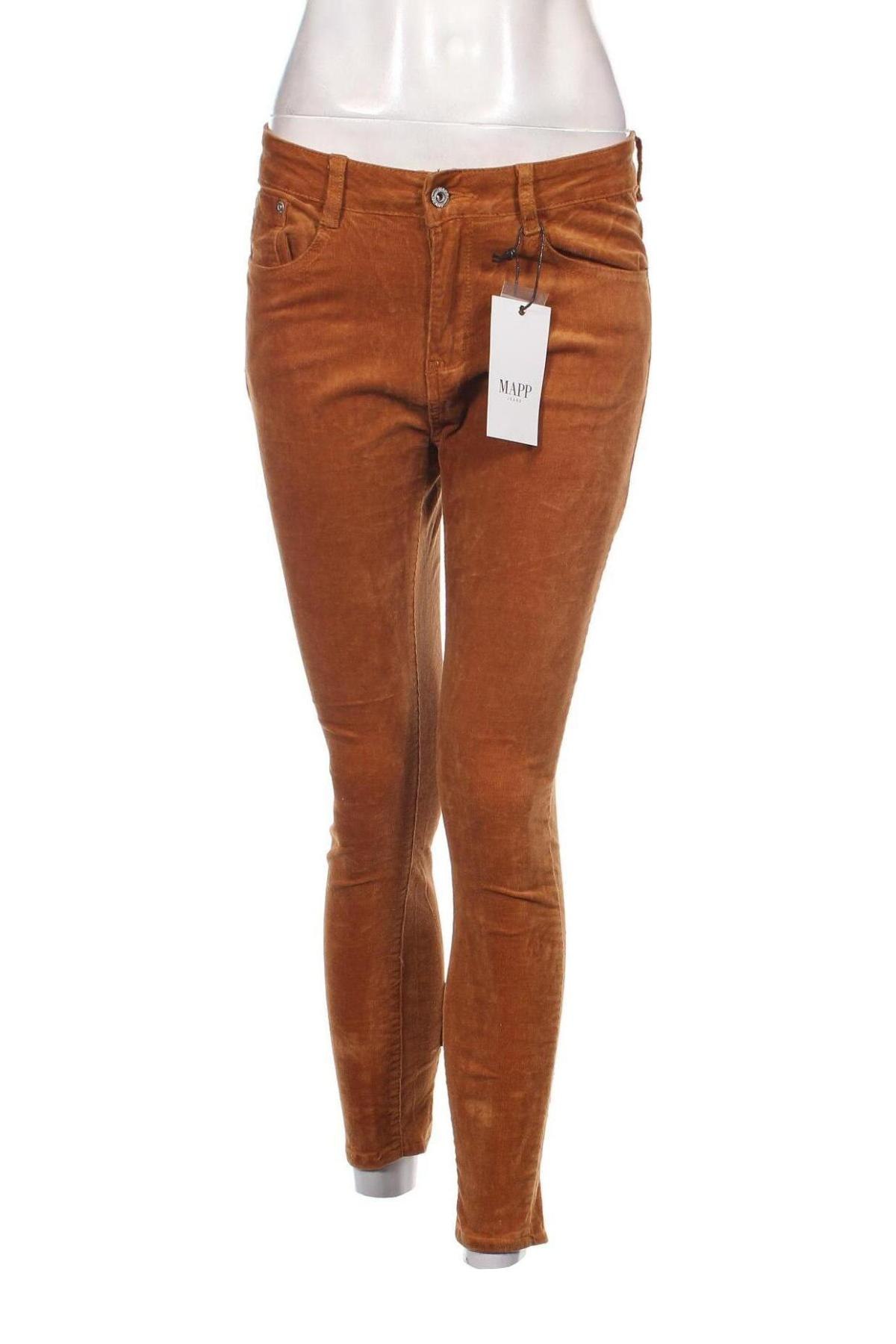 Дамски джинси MAPP, Размер M, Цвят Кафяв, Цена 29,00 лв.