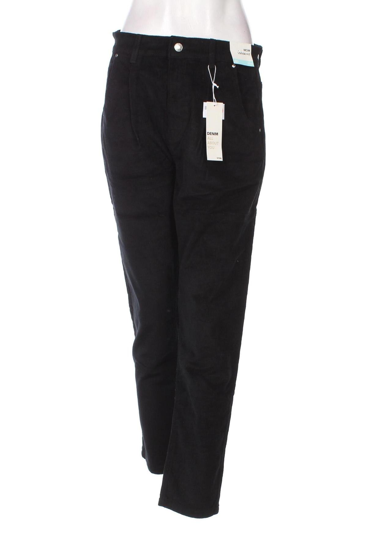 Дамски джинси Sinsay, Размер M, Цвят Черен, Цена 9,66 лв.