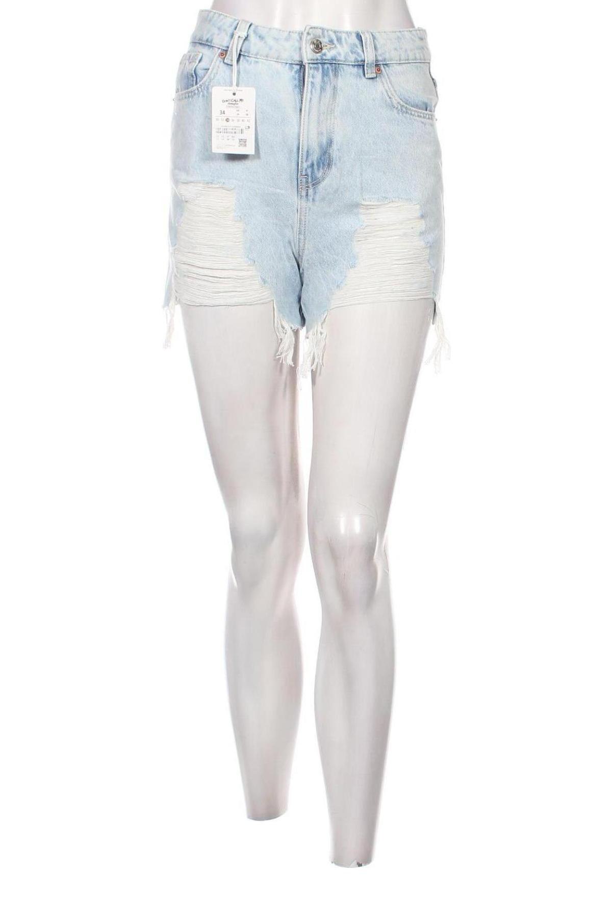 Γυναικείο κοντό παντελόνι Jennyfer, Μέγεθος XS, Χρώμα Μπλέ, Τιμή 15,98 €