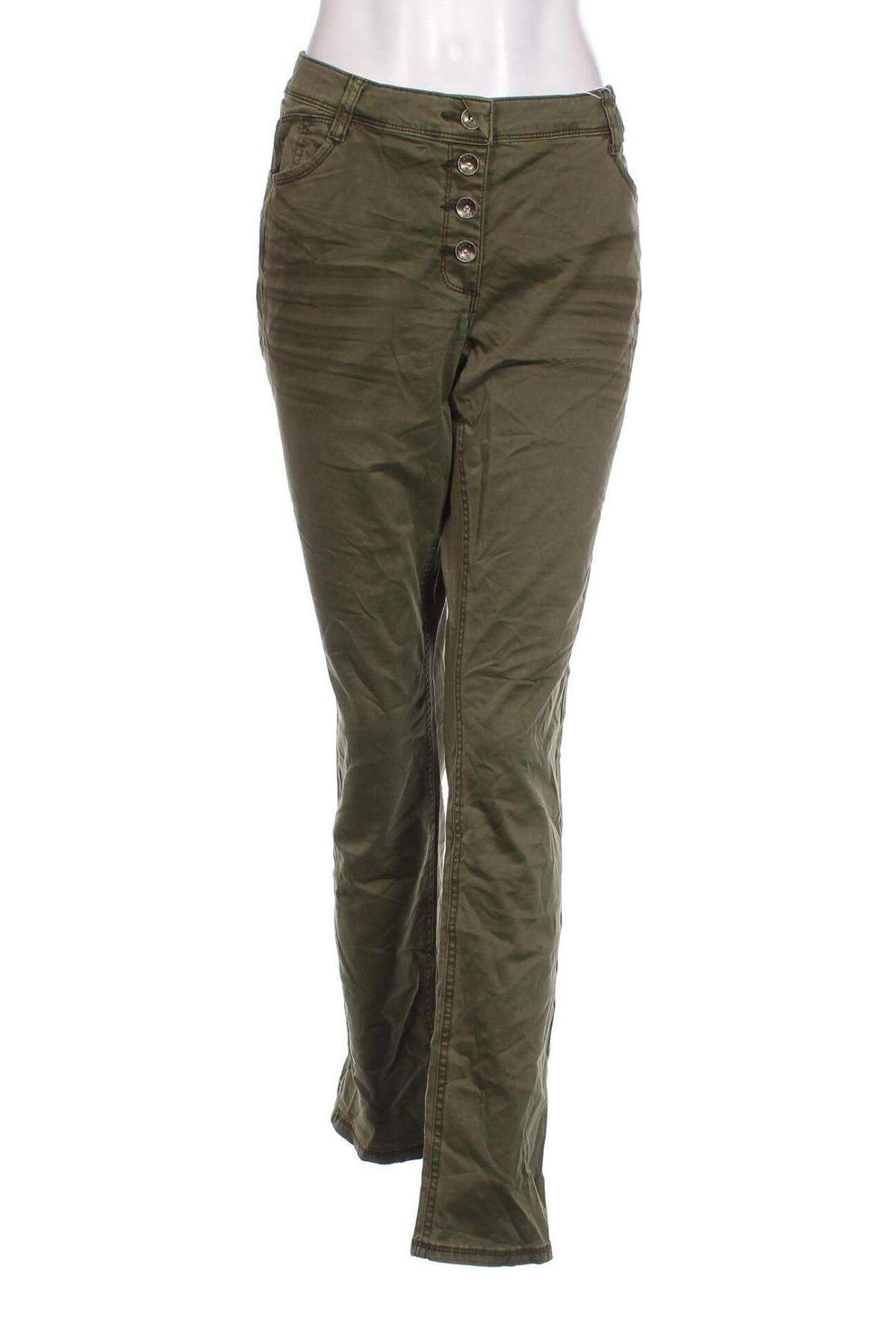 Γυναικείο παντελόνι Cecil, Μέγεθος L, Χρώμα Πράσινο, Τιμή 4,93 €