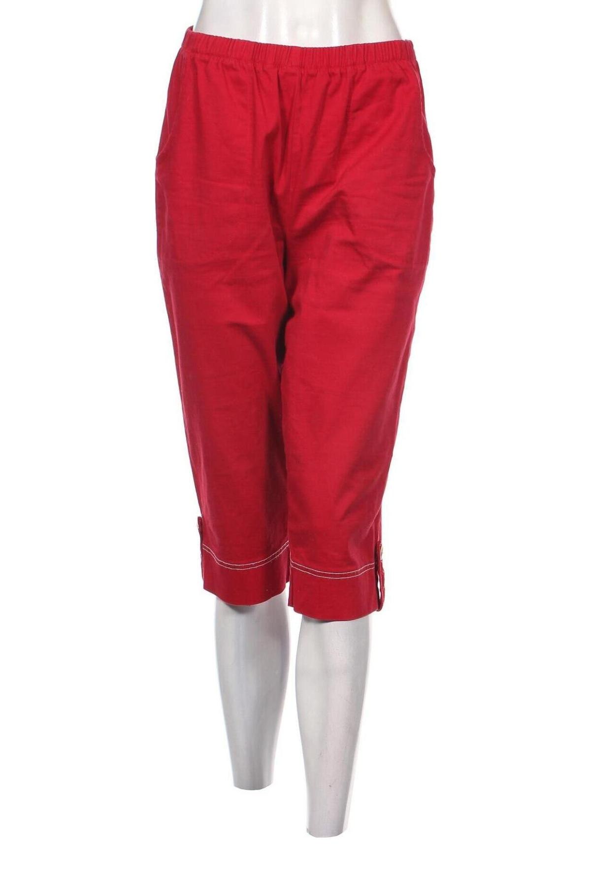 Дамски панталон Denim&Co., Размер S, Цвят Червен, Цена 3,77 лв.