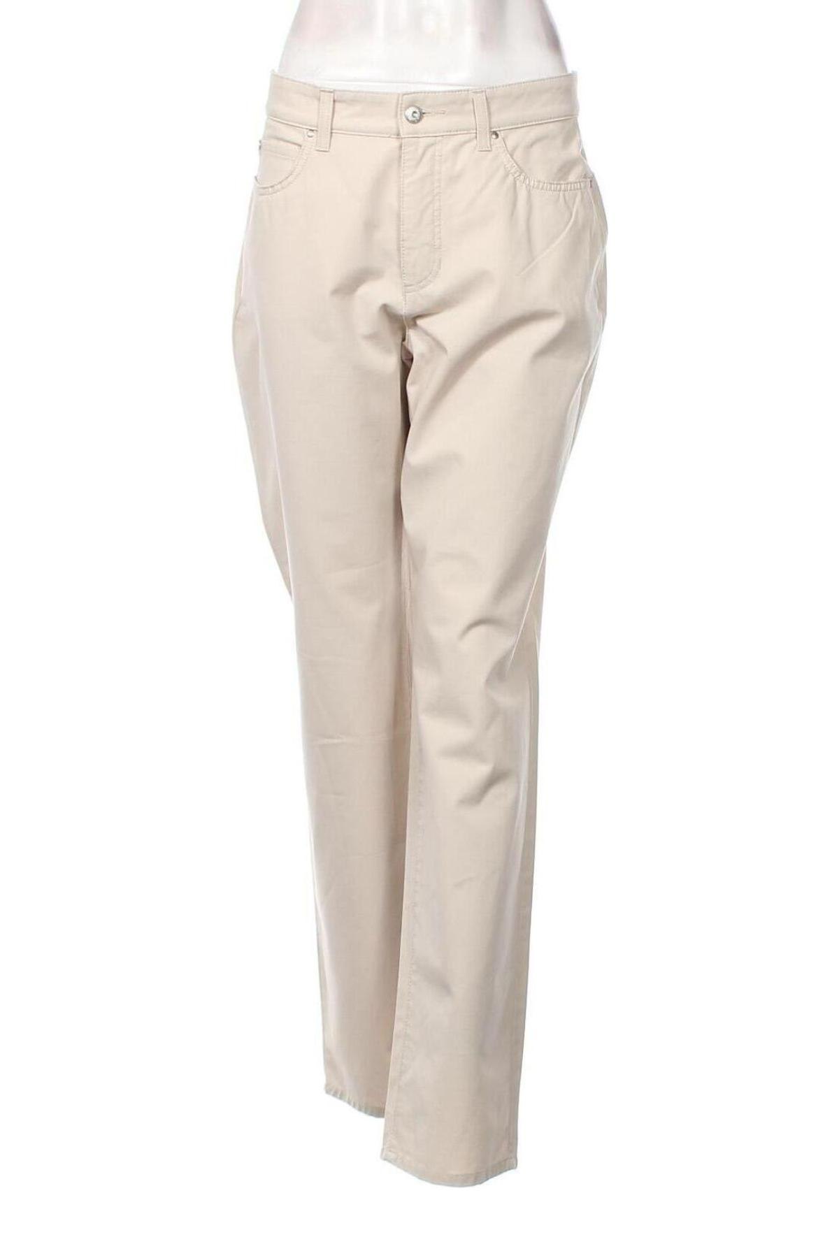 Pantaloni de femei Mac, Mărime L, Culoare Bej, Preț 161,18 Lei