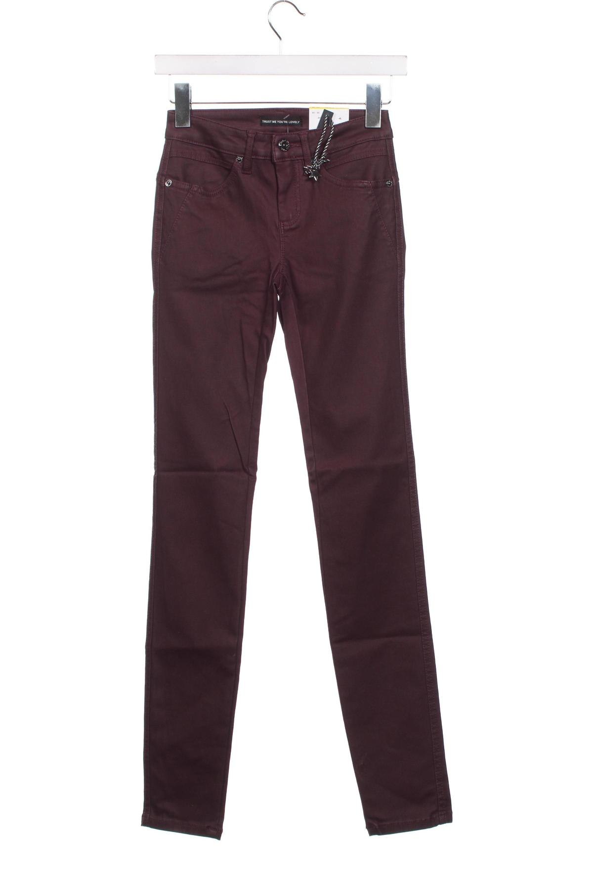 Дамски панталон Street One, Размер XXS, Цвят Червен, Цена 9,57 лв.