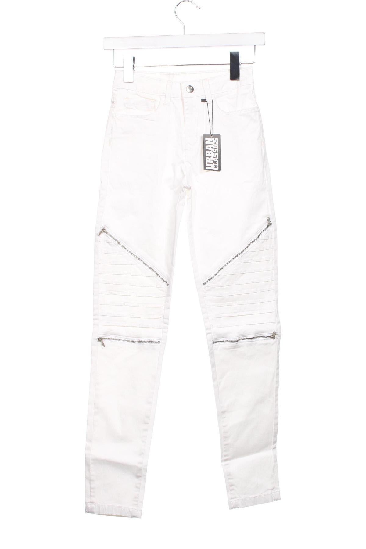 Pantaloni de femei Urban Classics, Mărime XS, Culoare Alb, Preț 223,68 Lei