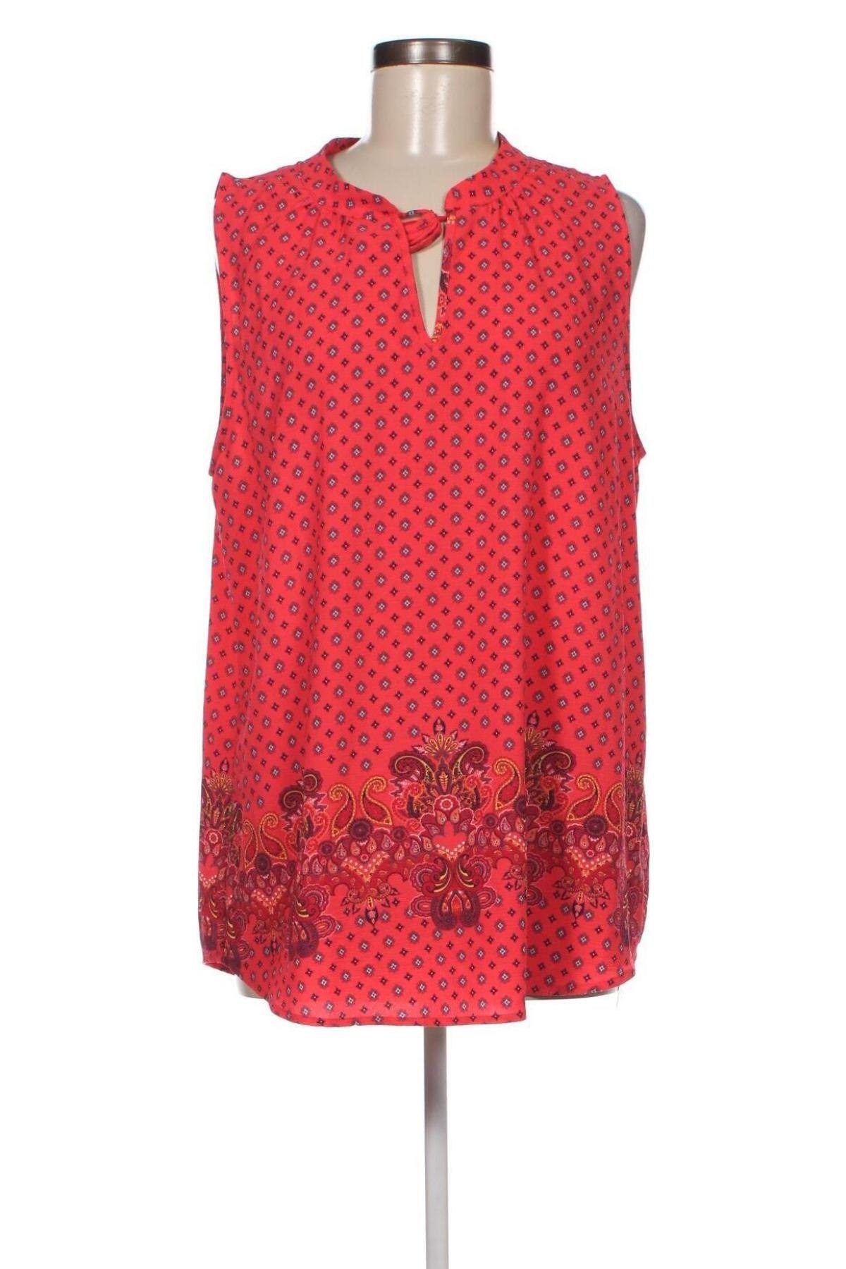 Γυναικείο αμάνικο μπλουζάκι, Μέγεθος M, Χρώμα Κόκκινο, Τιμή 5,12 €