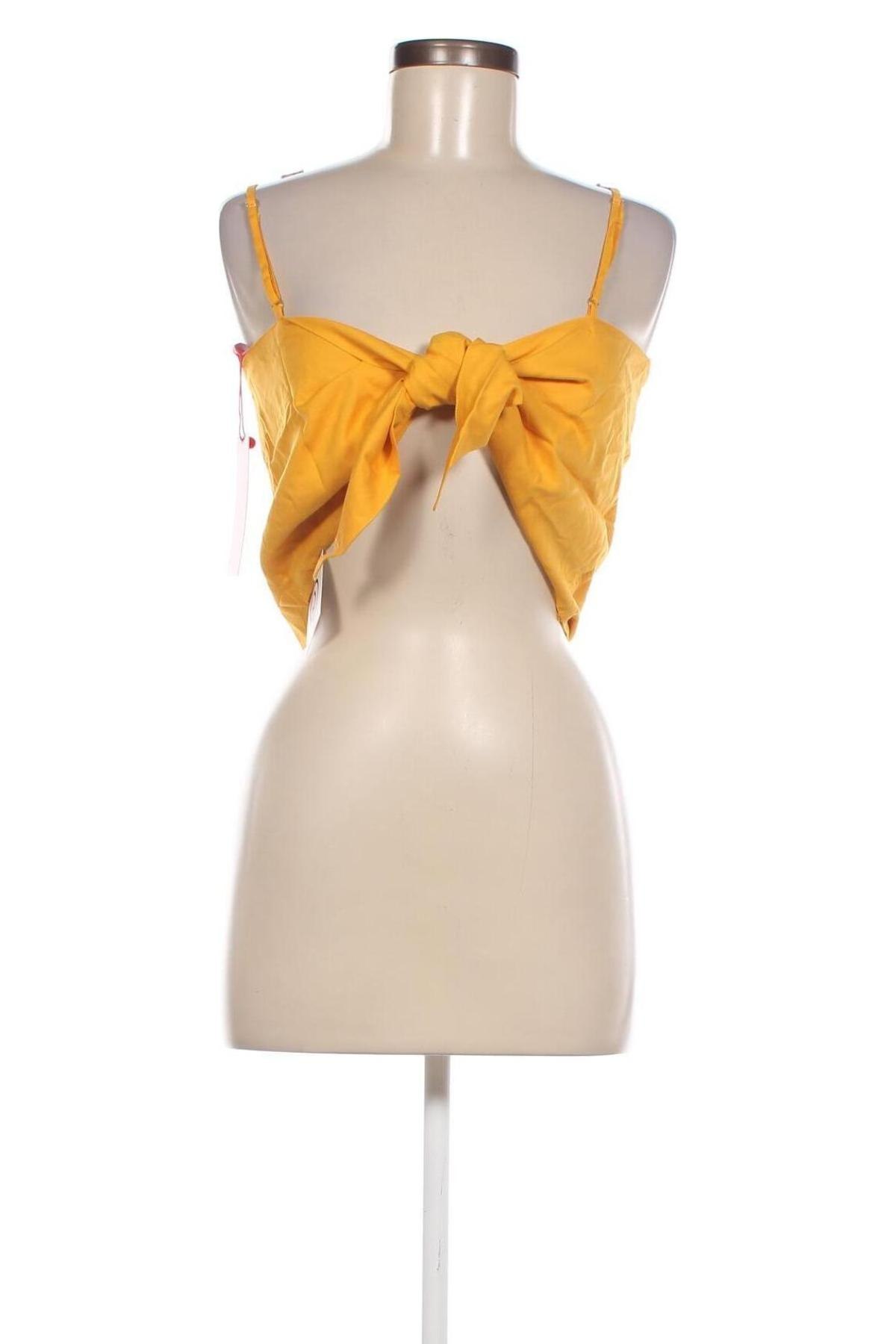 Γυναικείο αμάνικο μπλουζάκι S.Oliver, Μέγεθος XS, Χρώμα Κίτρινο, Τιμή 3,44 €