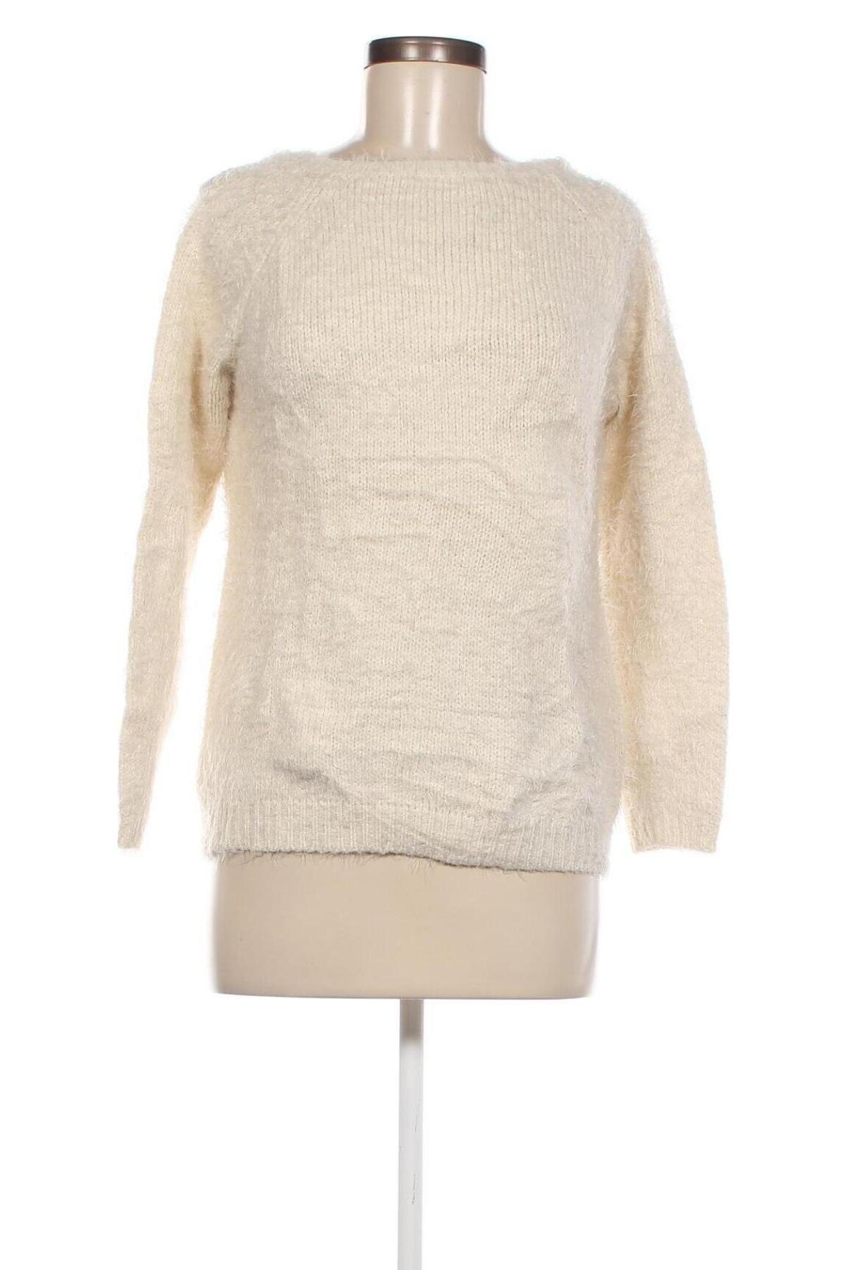 Дамски пуловер, Размер M, Цвят Екрю, Цена 5,80 лв.