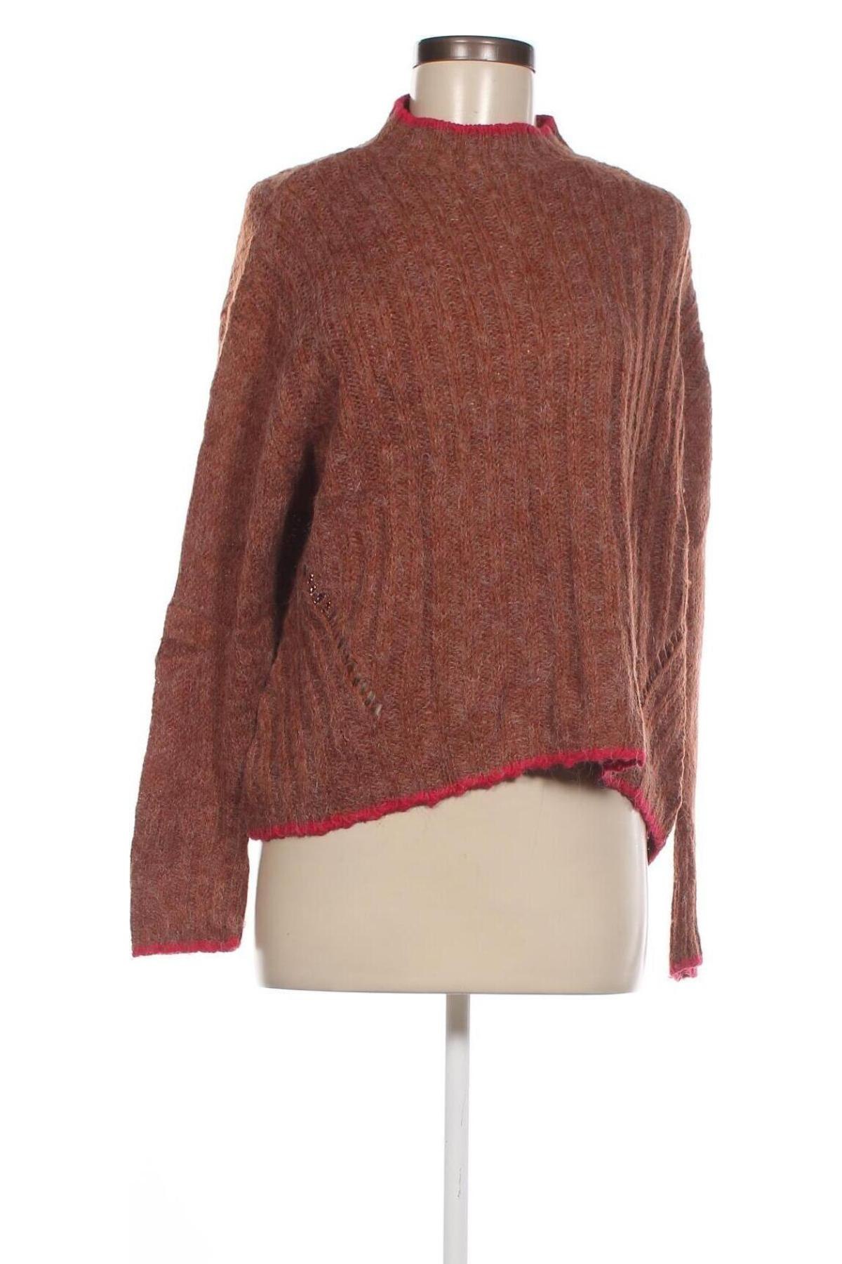 Дамски пуловер Clockhouse, Размер XL, Цвят Кафяв, Цена 5,51 лв.
