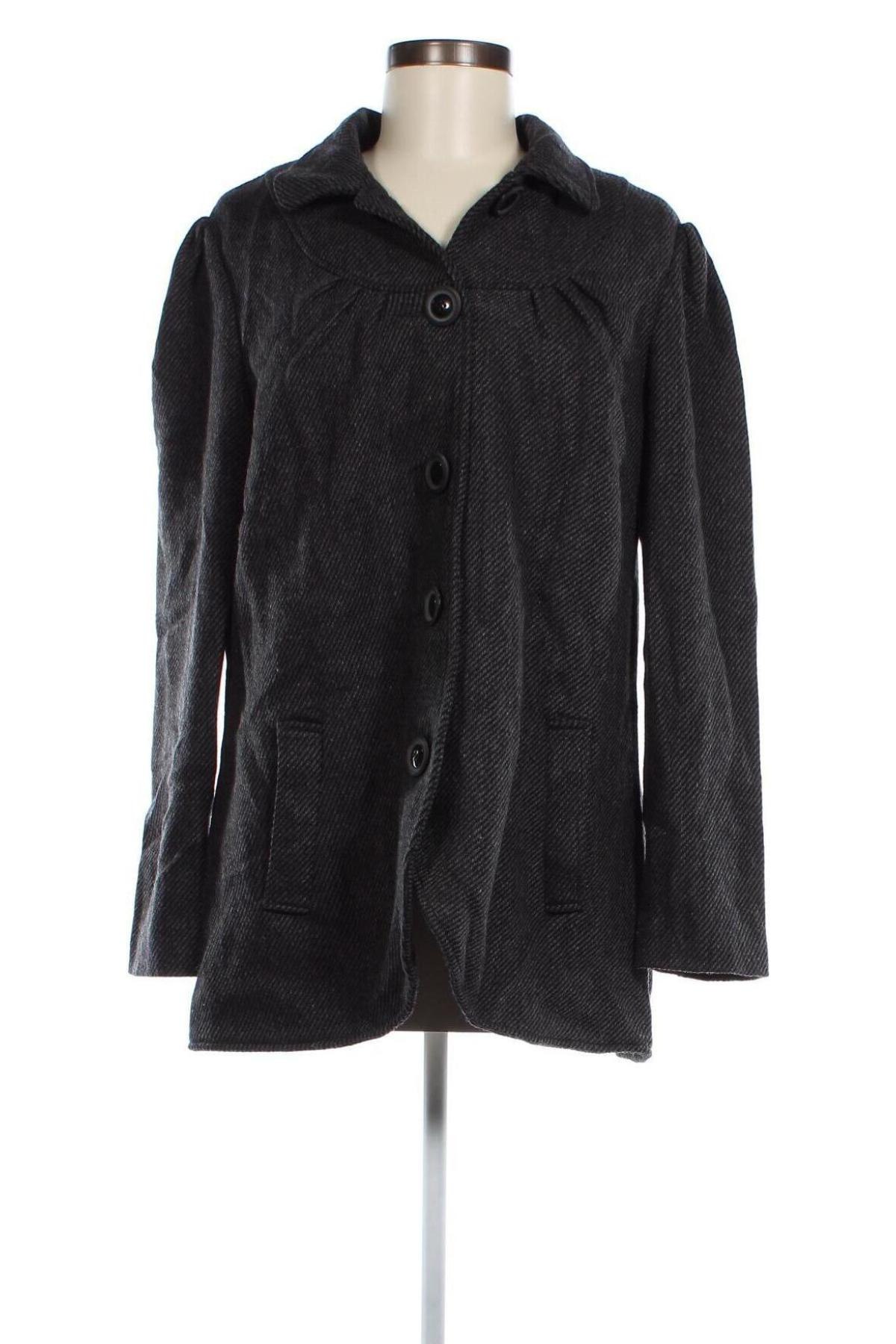 Γυναικείο παλτό 4/5/6 Fashion Concept, Μέγεθος L, Χρώμα Γκρί, Τιμή 5,30 €