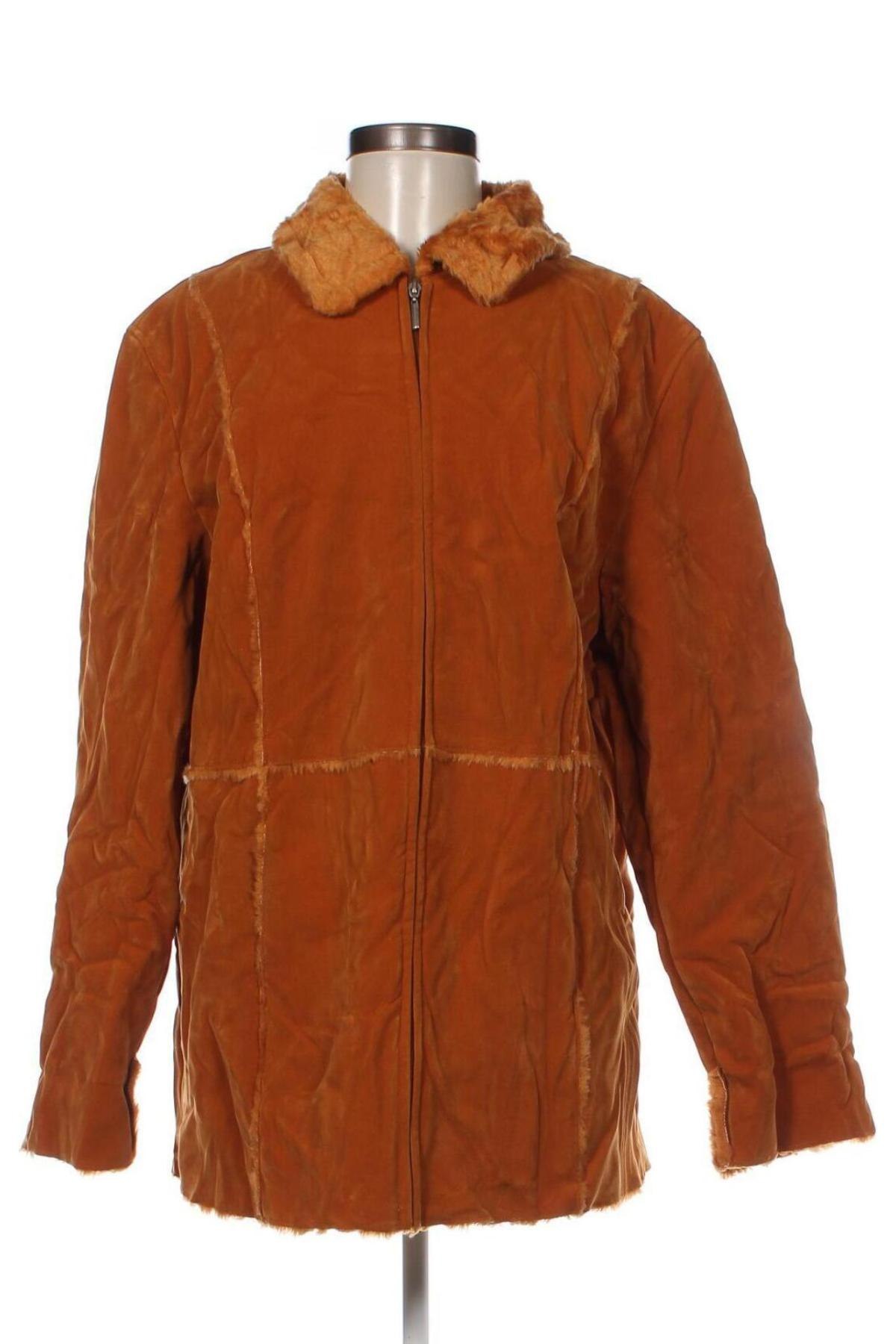 Дамско палто 4/5/6 Fashion Concept, Размер XL, Цвят Оранжев, Цена 10,70 лв.