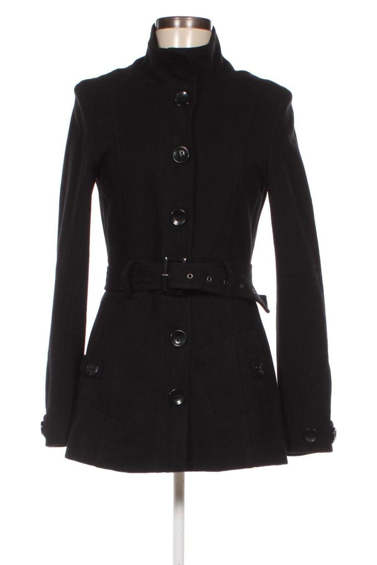 Γυναικείο παλτό Clockhouse, Μέγεθος M, Χρώμα Μαύρο, Τιμή 23,17 €