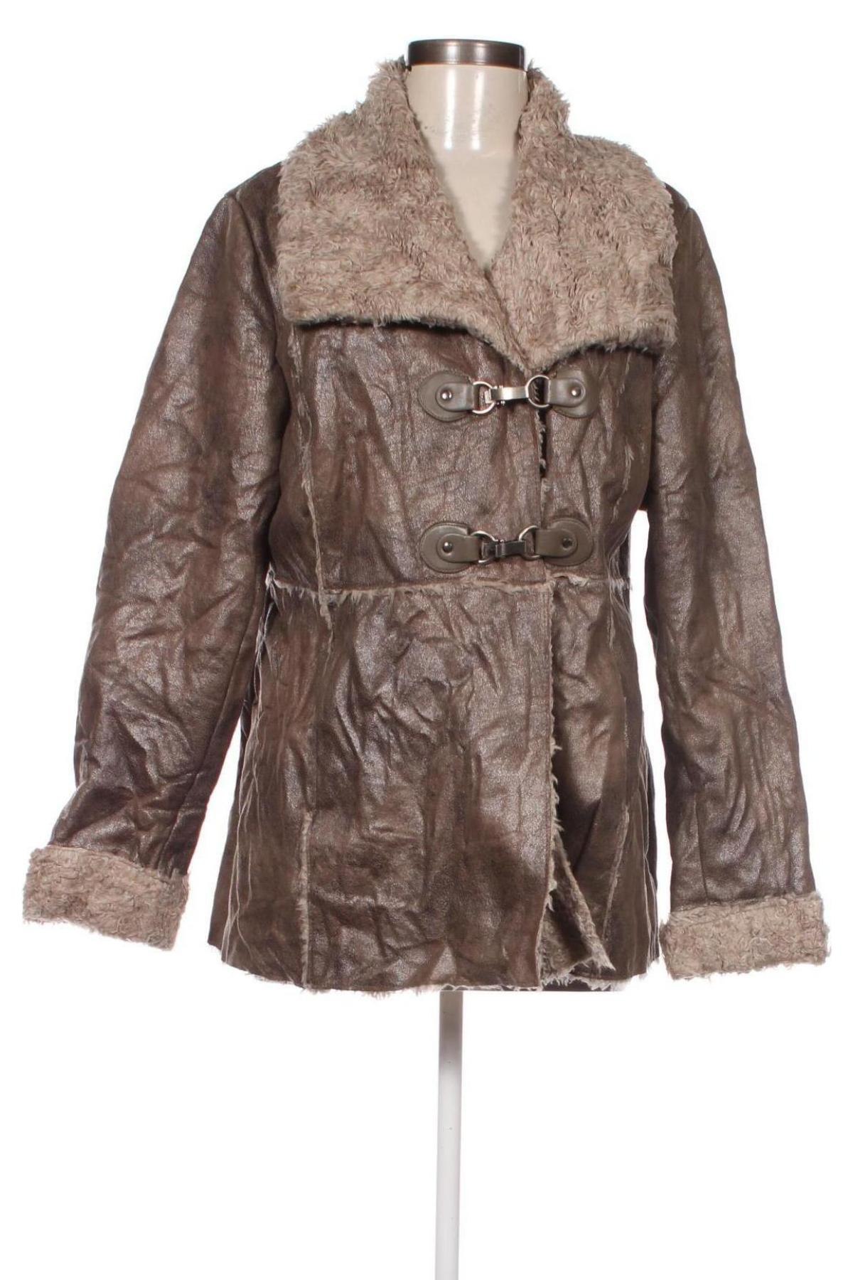 Γυναικείο παλτό Rever Mile, Μέγεθος XL, Χρώμα Γκρί, Τιμή 8,36 €